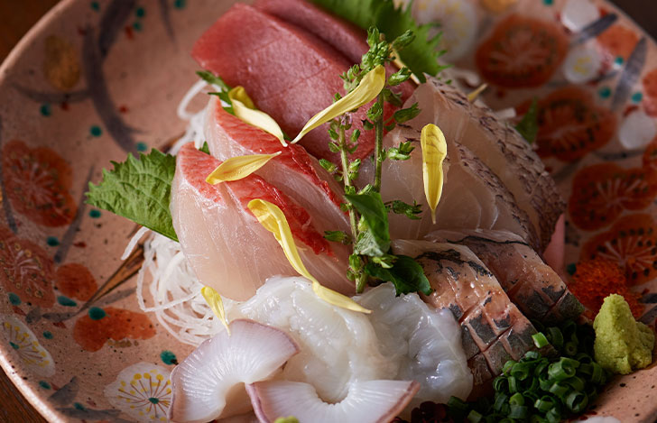 旬の鮮魚の刺身盛り合わせ